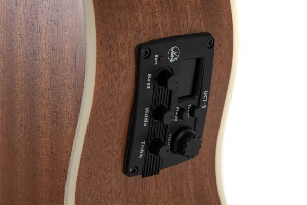 VGS Manoa Kaleo K-BS-CE Ukebass, Pickup, Cutaway, inkl. Gigbag